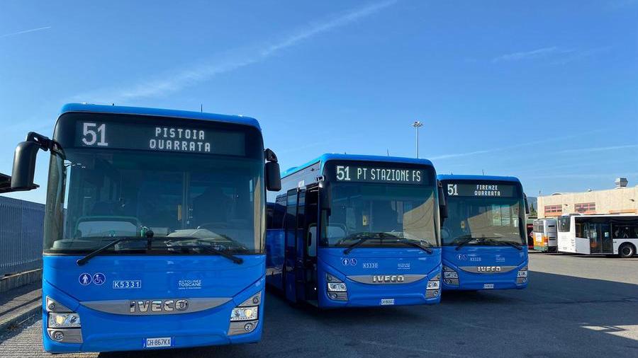 Pistoia - Entrano in servizio 8 nuovi bus extraurbani