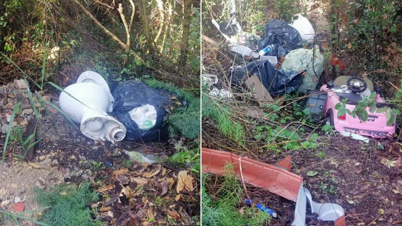 La denuncia: «Tonnellate di rifiuti gettati nel bosco a Poggio Gagliardo»