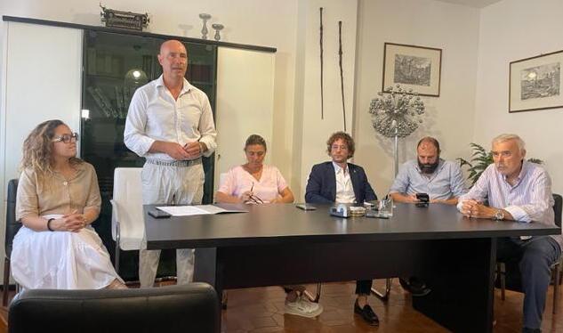 Da destra Andrea Quiriconi, Luca Tacchi, Lorenzo Gasperini, Chiara Tenerini, Federico Pazzaglia, Chiara Franchi