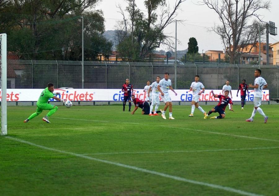 
	Il primo gol del Cagliari contro l'Olbia <em>(foto Vanna Sanna)</em>

