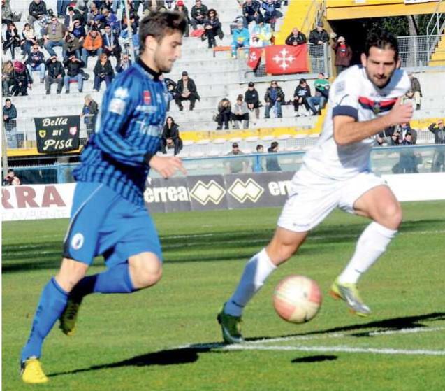 Barberis durante una gara della sua prima esperienza in nerazzurro