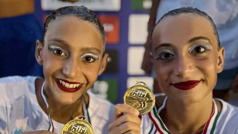 Aurora Ballotti e Margherita Santini con le medaglie
