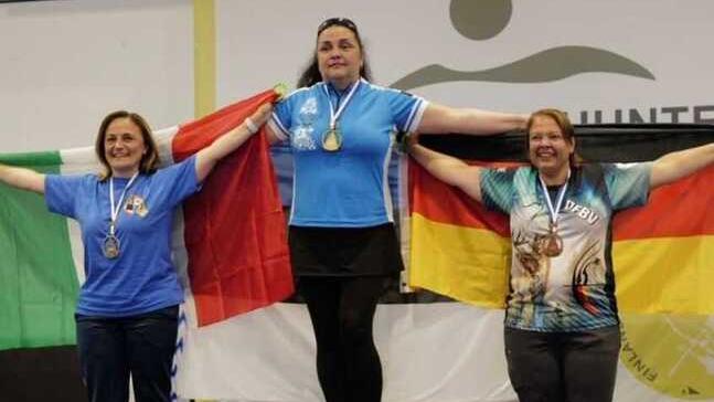 Il podio di Rovaniemi Alessia è a sinistra