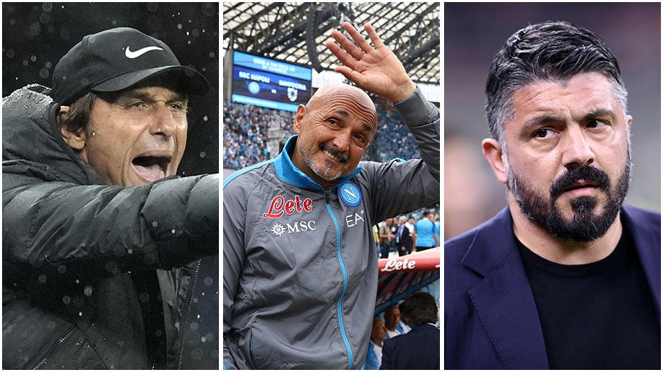 Antonio Conte,  Luciano Spalletti e Gennaro Gattuso