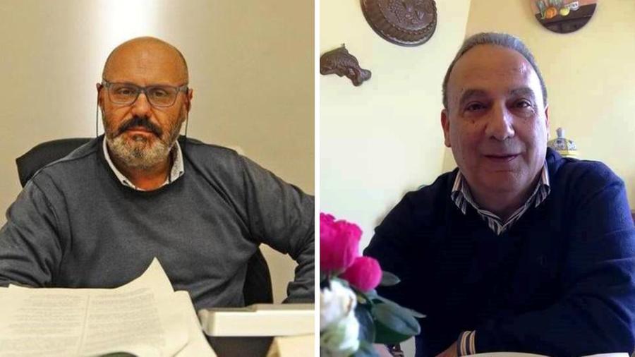A sinistra il sindaco di Cecina, Samuele Lippi, a destra il vice, Antonio Giuseppe Costantino