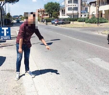 Il punto in cui venne travolto il pedone