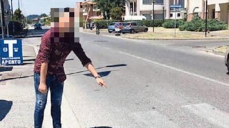 Il punto in cui venne travolto il pedone