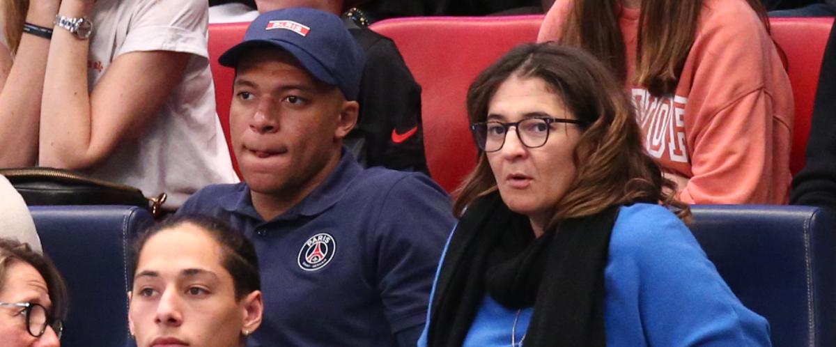 Kylian Mbappè con la madre