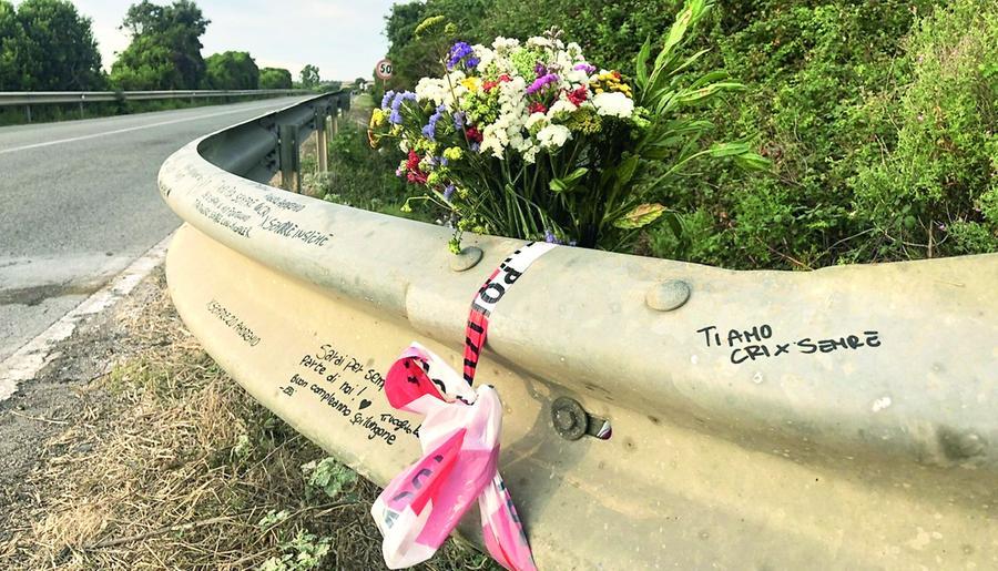 
	La strada dei Due Mari, il punto dove ha perso la vita Cristian Piras&nbsp;(foto Roberto Gabrielli)

