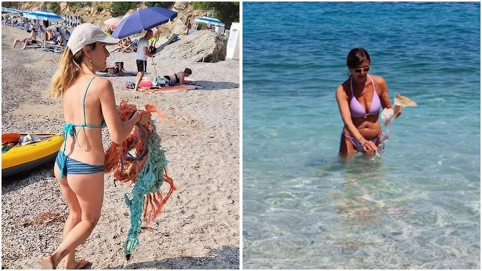 Due immagini pubblicate su Instagram con l’hashtag #TirrenoBlu da fedepedre, stefan10c