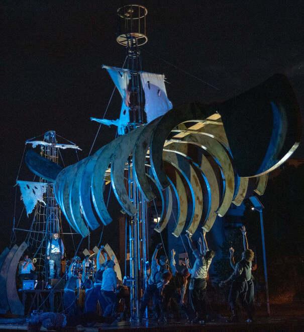 Bimbi, nonni e vogatori in scena a Effetto Venezia: «Moby Dick kolossal della gente»<br>
