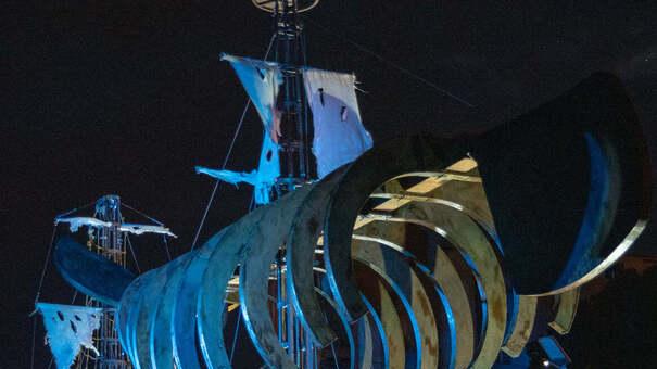 Bimbi, nonni e vogatori in scena a Effetto Venezia: «Moby Dick kolossal della gente»<br>
