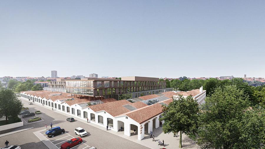 
	Un rendering del&nbsp;nuovo ospedale&nbsp;di Livorno in via della Meridiana

