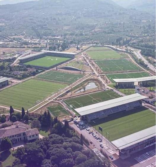 
	Una veduta aerea del Viola Park (foto Acf Fiorentina)

