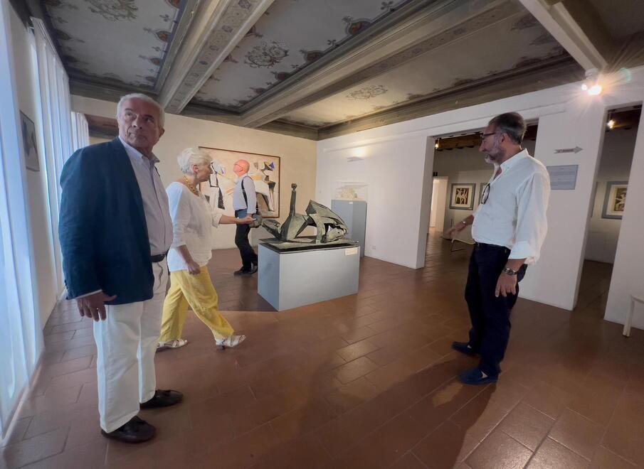 L’avvocato Carlo Ferdinando Carnacini presidente della Fondazione Marino Marini durante la visita nel museo chiuso dal 2019 (foto Nucci)