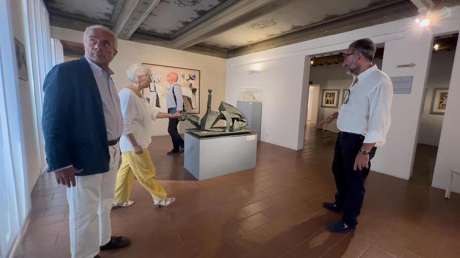 L’avvocato Carlo Ferdinando Carnacini presidente della Fondazione Marino Marini durante la visita nel museo chiuso dal 2019 (foto Nucci)