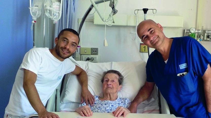 Colpita da embolia dell’arteria femorale, donna di 102 anni salvata al Santa Maria
