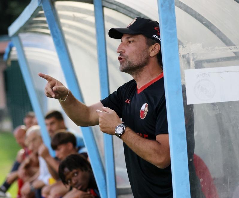 Mister Giorgio Gorgone: l’ex giocatore rossonero è da questa estate il nuovo allenatore della Lucchese dopo i due anni passati alla guida della Primavera del Frosinone (Foto Nucci)