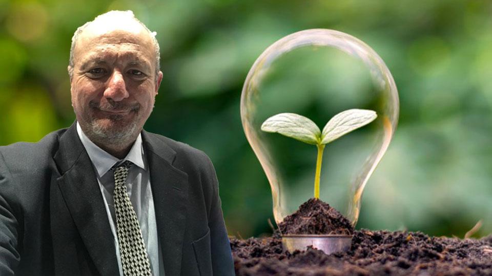 un’immagine utilizzata da Federmanager per promuovere i “Manager della sostenibilità” e Roberto Consigli, vicepresidente a Livorno