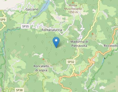 Scossa di terremoto in appennino di magnitudo 3.1