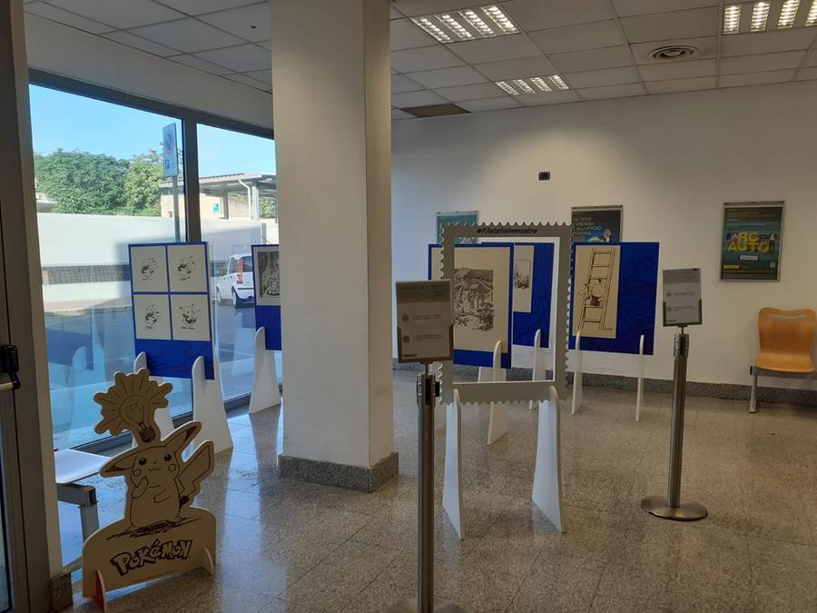 
	La mostra alla sede centrale di Poste Italiane in via Mariano

