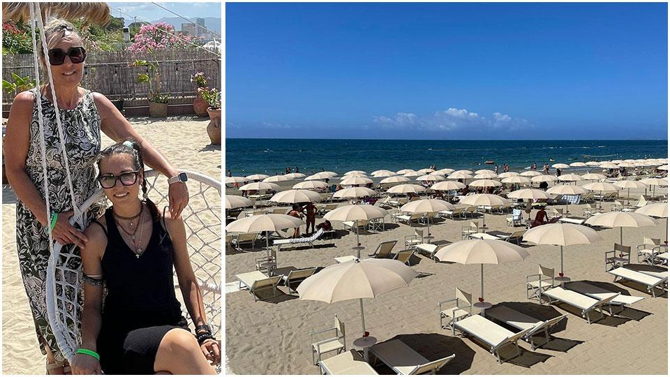 Pierina Mannino e Caterina Pau. Gestiscono, insieme a una squadra in gran parte di donne, lo stabilimento Tropicana Beach