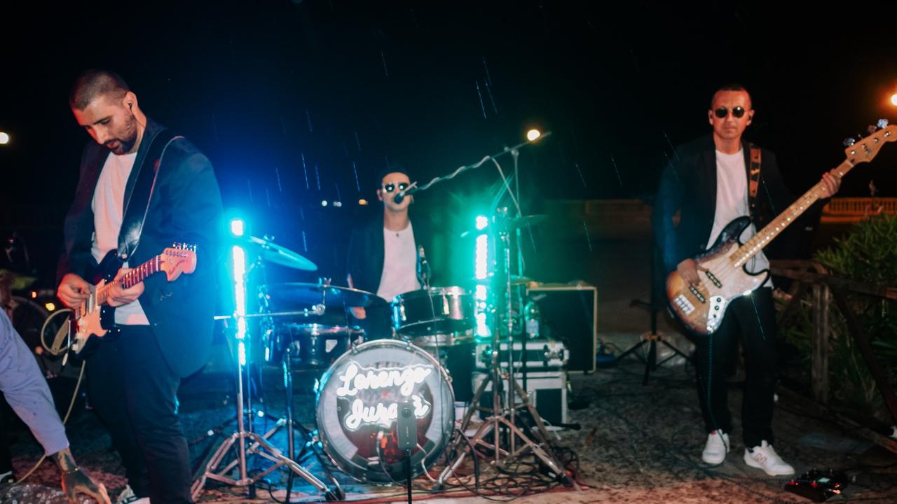 Lorenzo Iuracà con la sua band