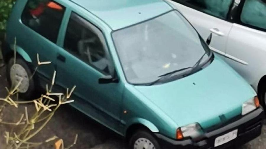 L'auto rubata alla donna