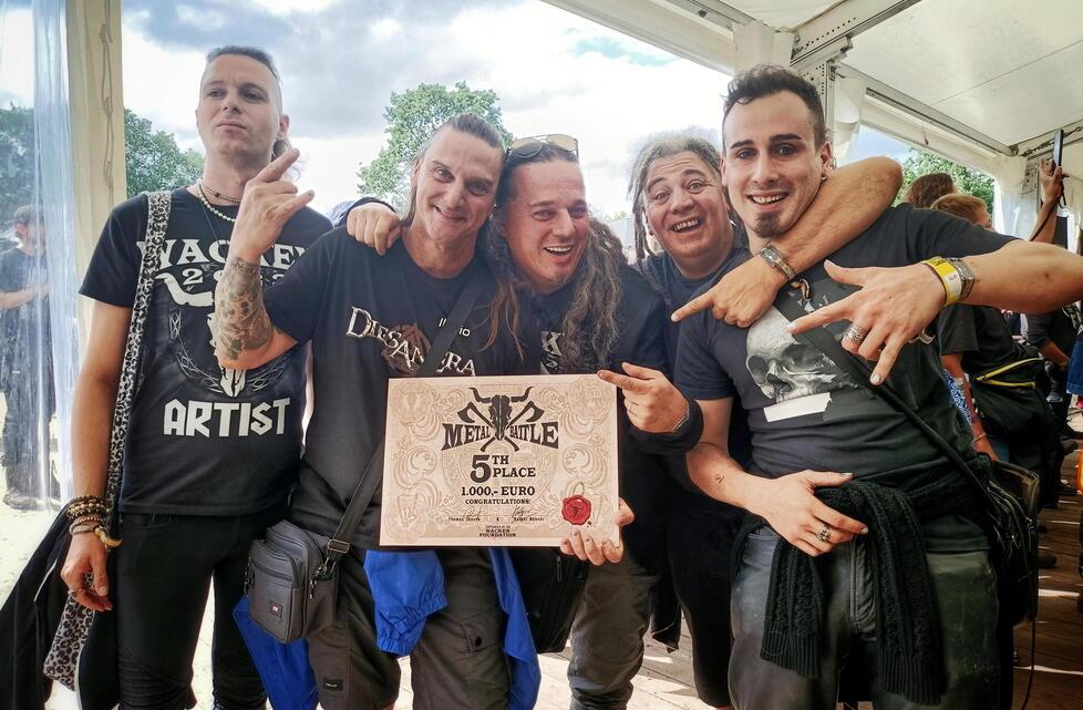 Livorno, la favola metal dei Diesanera: volano sul podio al Festival dei record in Germania<br>

