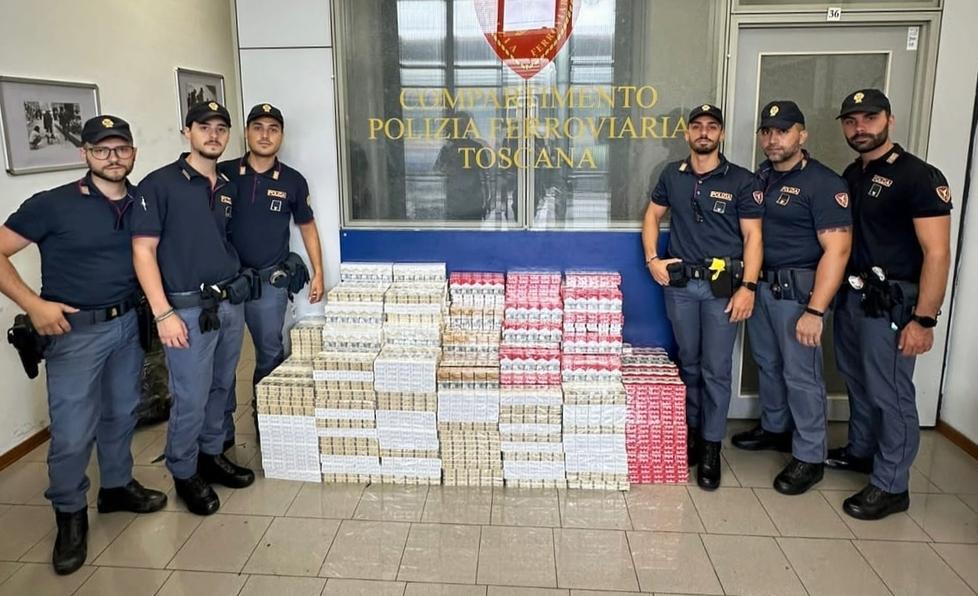 Firenze, maxi-sequestro di sigarette alla stazione