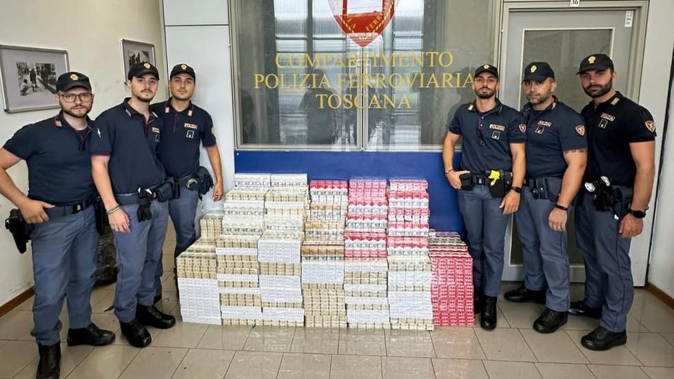 Firenze, maxi-sequestro di sigarette alla stazione