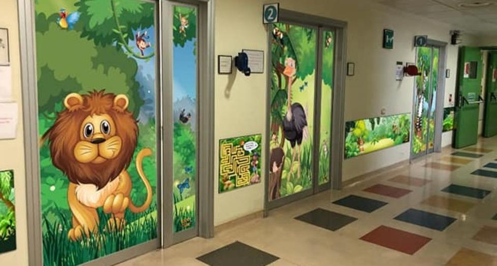Modena, Pediatria Policlinico: una giungla di felicità per allietare i bimbi 