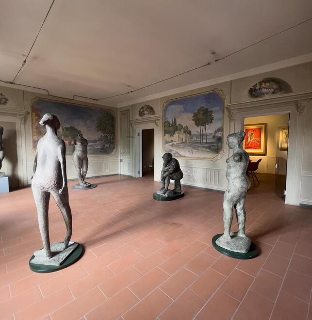 Un interno del museo dedicato a Marini