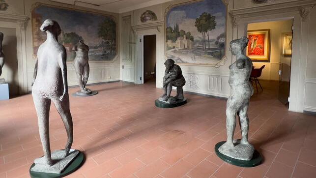 Un interno del museo dedicato a Marini
