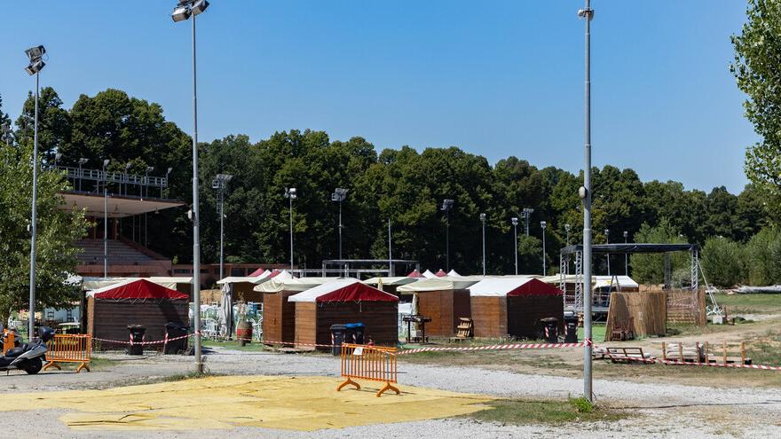 Nelle foto, la zona dell’ex ippodromo “Le Mulina” che è stata posta sotto sequestro dall’autorità giudiziaria