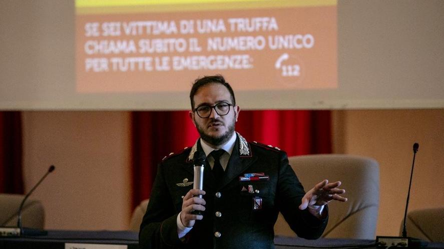 Il maggiore dei carabinieri Ugo Chiosi, comandante della Compagnia di Livorno