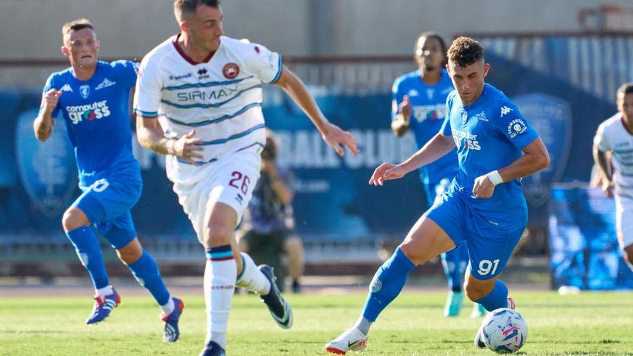 Roberto Piccoli in azione contro il Cittadella (foto Autovino)