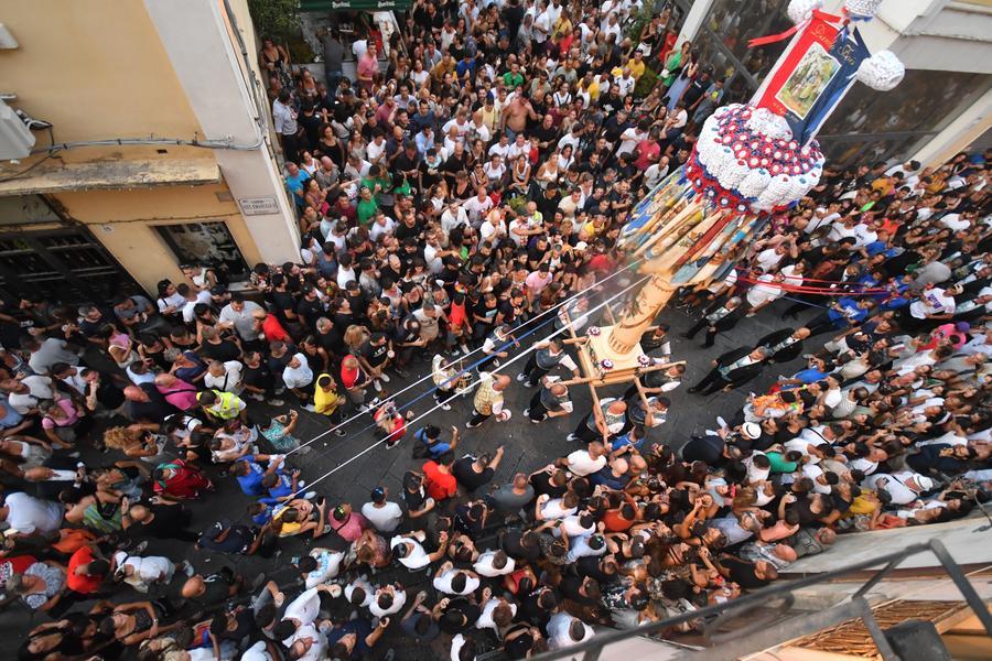 Sassari, la discesa dei Candelieri