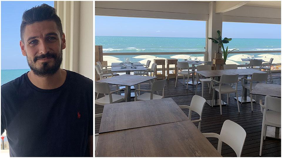 Niccolò Fedi, titolare dello stabilimento balneare Val Bona a Castiglione della Pescaia