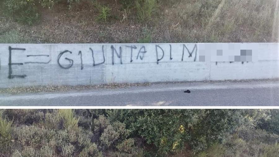 Lanusei, lavori troppo lunghi nella zona di Sa Serra: su un muro insulto contro il Comune