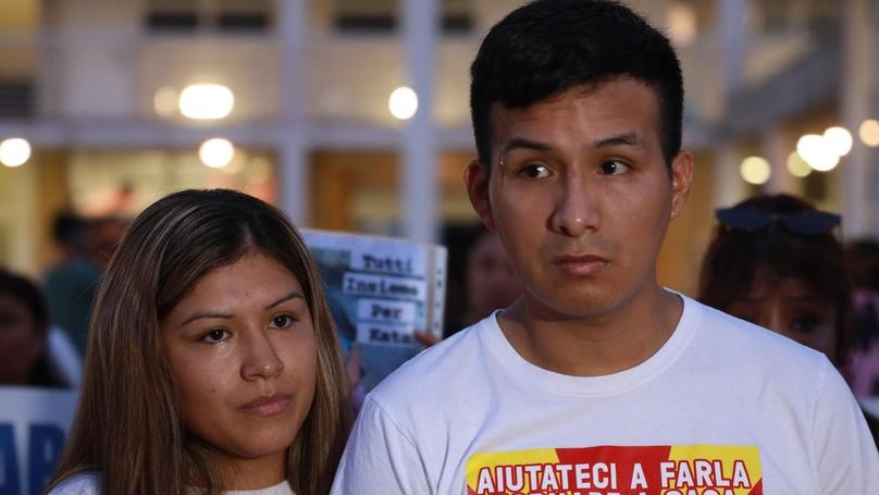 I genitori di Kata, Miguel Chicllo Romero e Katherine Alvarez