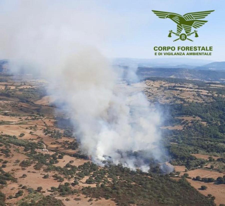 Ittiri, incendio nelle campagne di Chereno: 40 ettari in fiamme