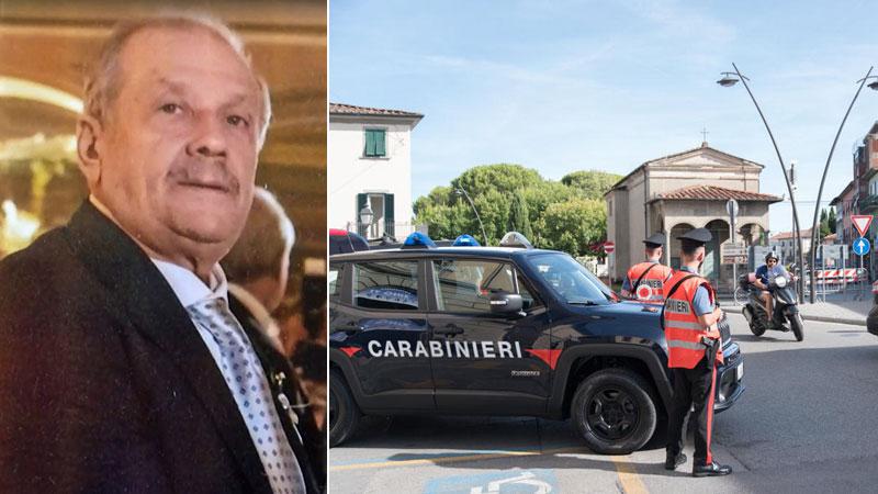 
	Luigi Pulcini e posti di controllo dei carabinieri nel centro di Altopascio

