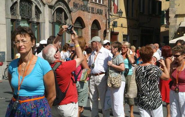Turisti in centro