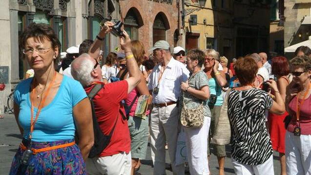Turisti in centro