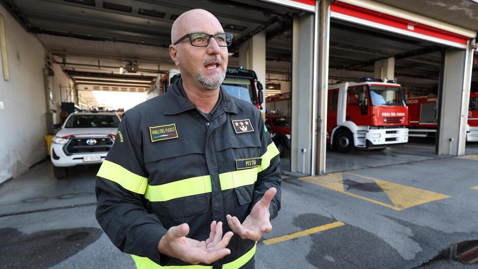Nella foto il comandante Tossut alla presentazione della nuova sala operativa