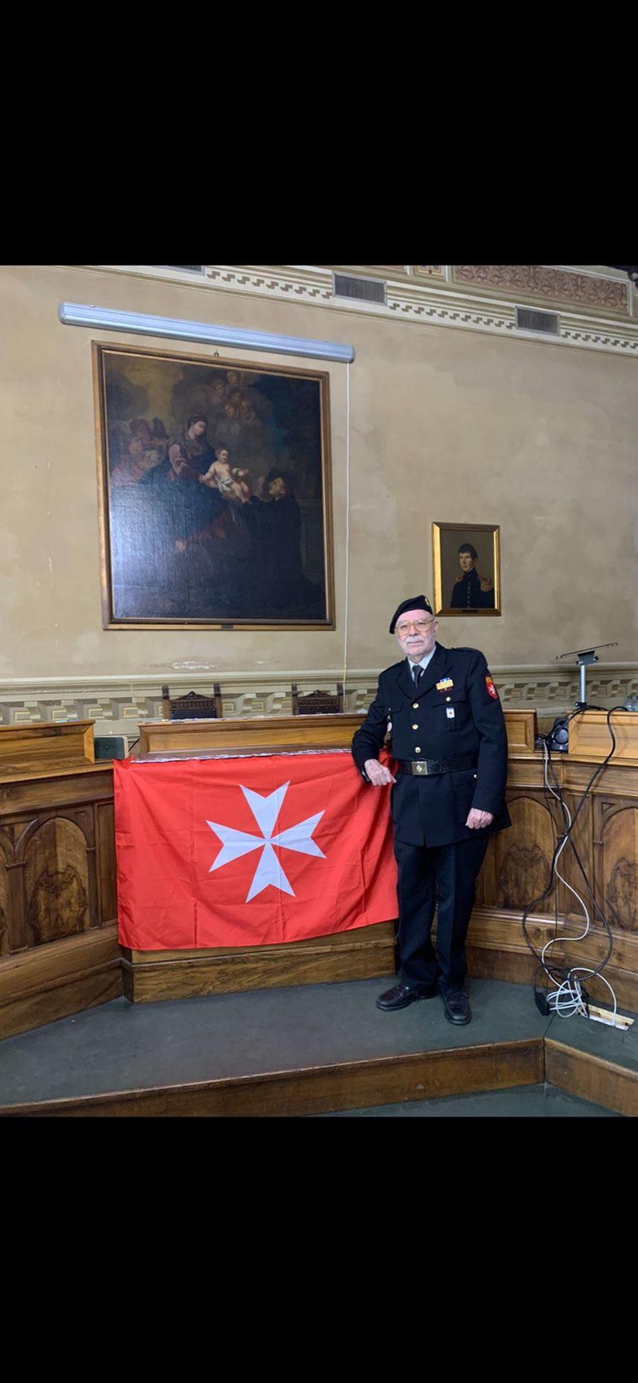 
	Piero Adilardi per il Sovrano Militare Ordine di Malta durante una cerimonia in sala consiliare per il Sovrano Militare Ordine di Malta

