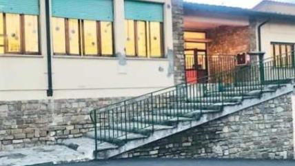 L’ingresso dell’asilo di Borgunto