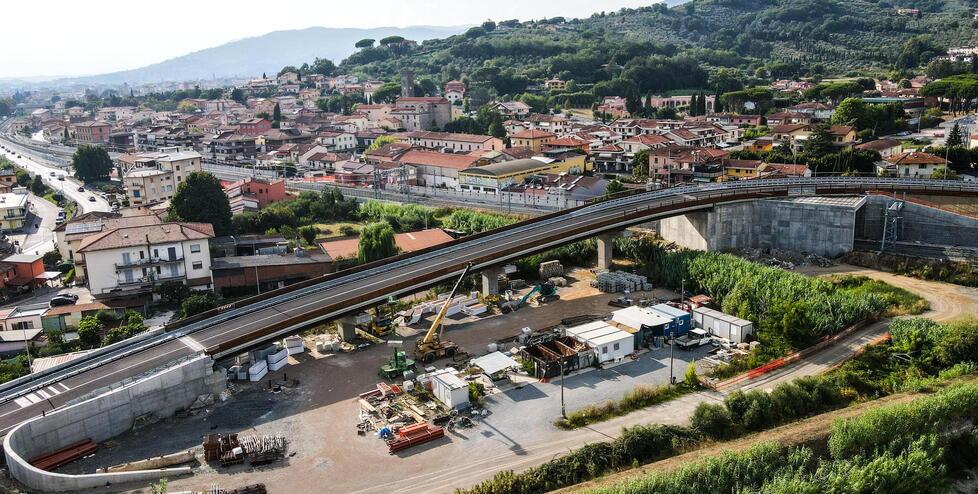 Nella foto l’opera vista dall’alto (foto Nucci)