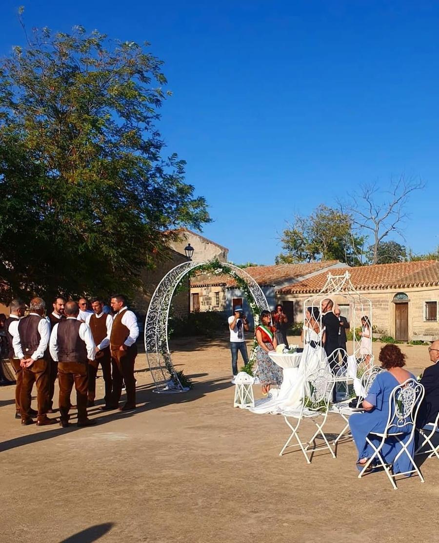 
	Il primo matrimonio celebrato nel villaggio di San Salvatore di Sinis a Cabras

